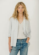 Frank & Eileen 'Eileen' Button-Up in Grey & White Check | Shop Tula