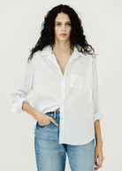 Frank & Eileen 'Eileen' Button-Up in Shirting Blue | Shop Tula