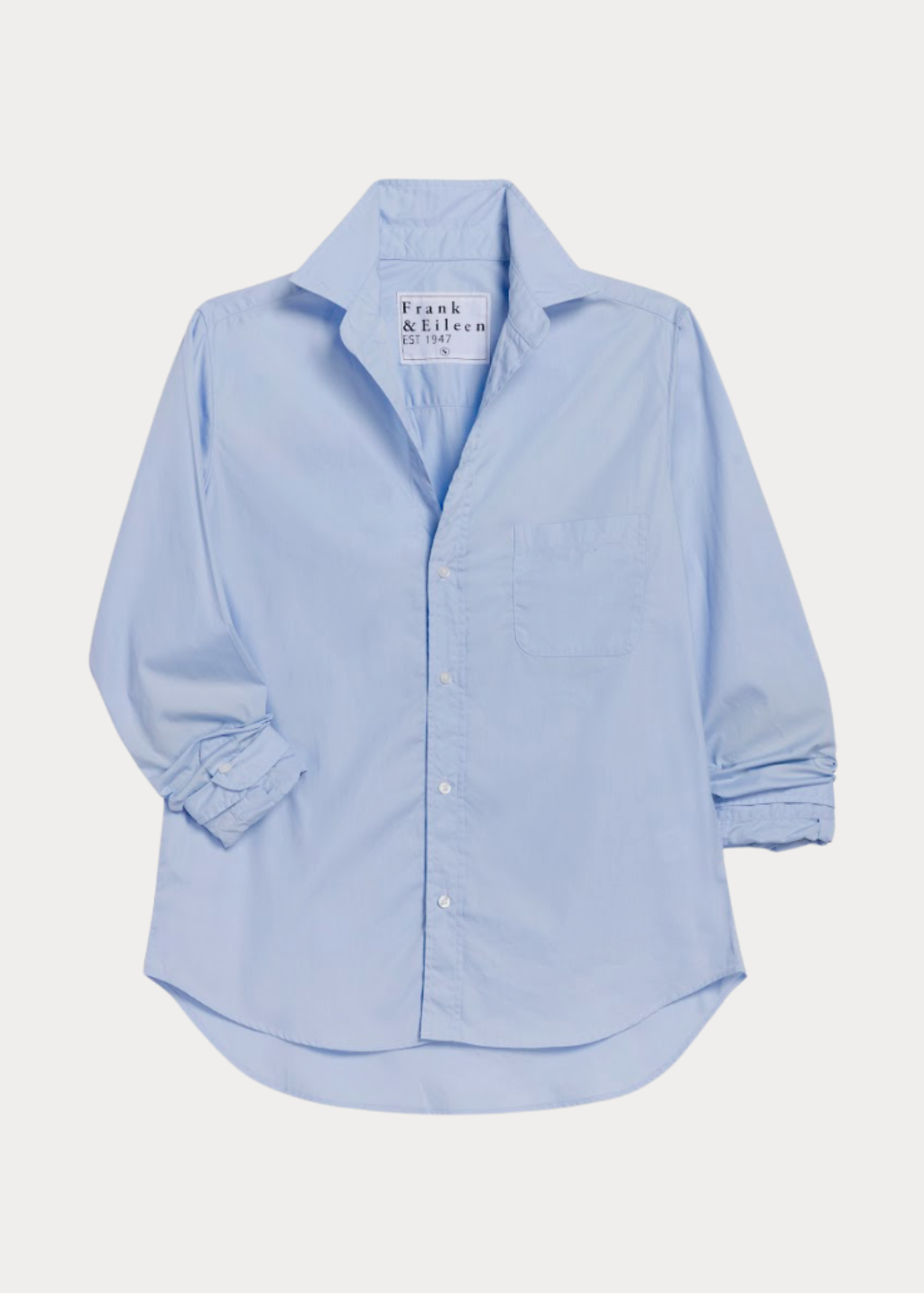 Frank & Eileen 'Eileen' Button-Up in Solid Blue | Shop Tula