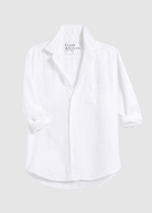 Frank & Eileen 'Eileen' Button-Up in Washed White Linen | Shop Tula