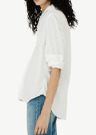 Frank & Eileen 'Eileen' Button-Up in White Corduroy | Shop Tula