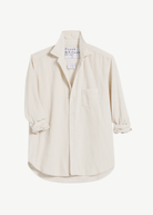 Frank & Eileen 'Eileen' Button-Up in White Corduroy | Shop Tula