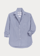 Frank & Eileen 'Eileen' Button-Up in White & Navy Stripe | Shop Tula