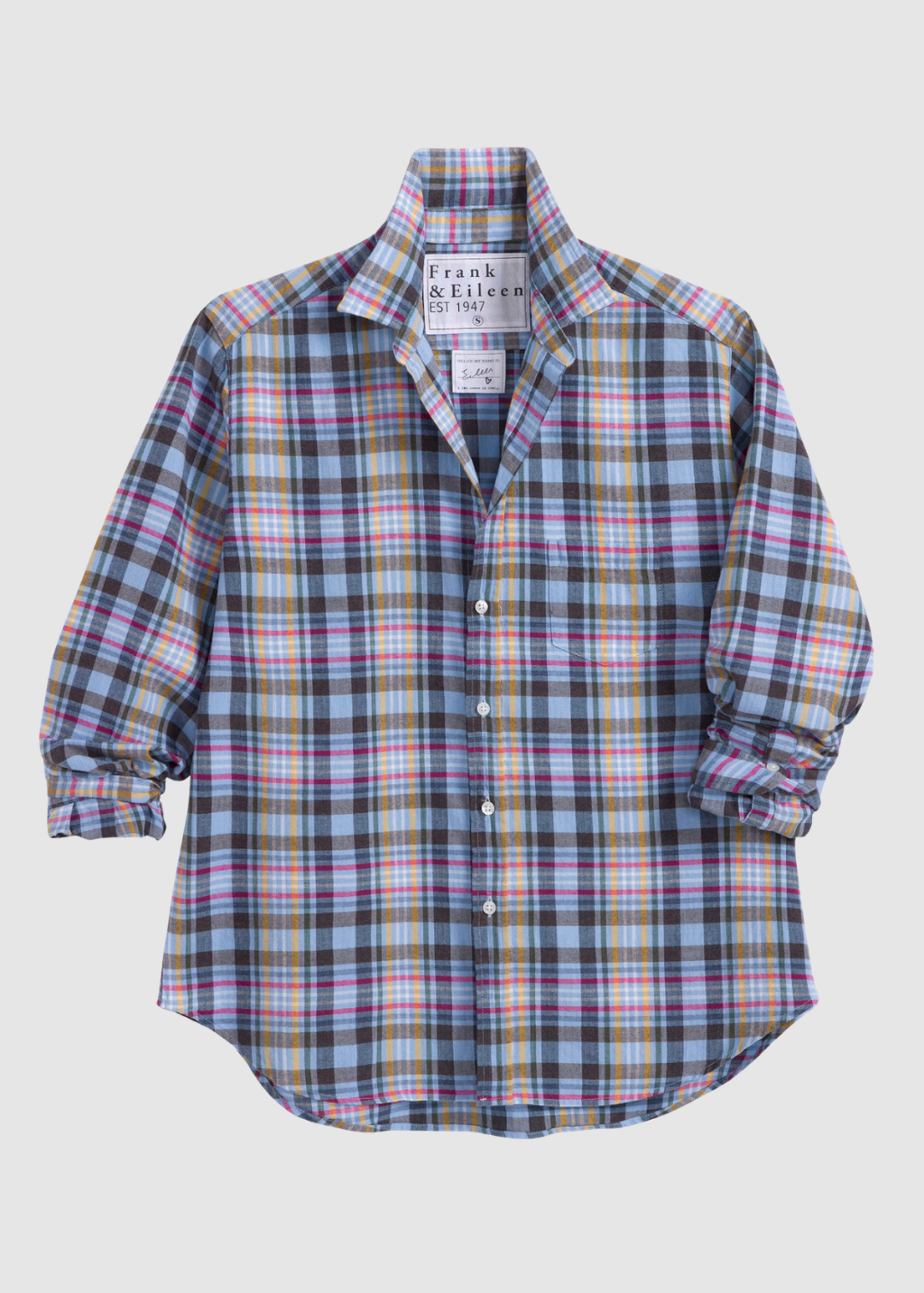 Frank & Eileen 'Eileen' Relaxed Button-Up in BGGW Plaid | Shop Tula