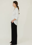Frank & Eileen 'Eileen' Relaxed Button-Up in Blue Stripe | Shop Tula