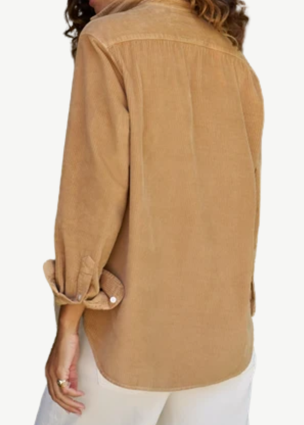 Frank & Eileen 'Eileen' Relaxed Button-Up in Camel Corduroy | Shop Tula