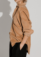 Frank & Eileen 'Eileen' Relaxed Button-Up in Camel Corduroy | Shop Tula