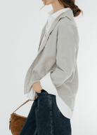 Frank & Eileen 'Eileen' Relaxed Button-Up in Grey Camel | Shop Tula