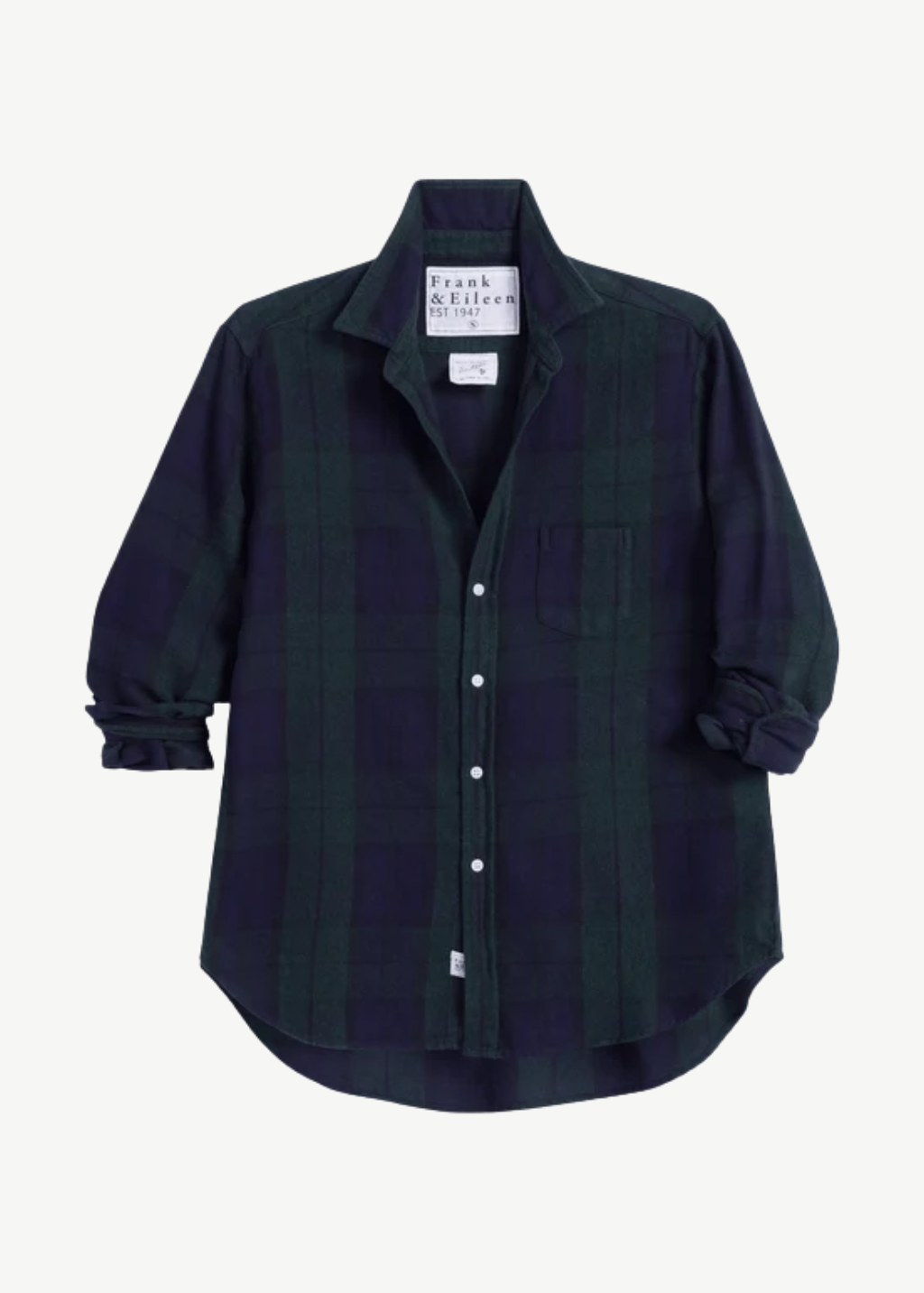 Frank & Eileen 'Eileen' Relaxed Button-Up in NGL Plaid | Shop Tula