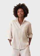 Frank & Eileen Relaxed Button Up Shirt in Sand | Shop Tula