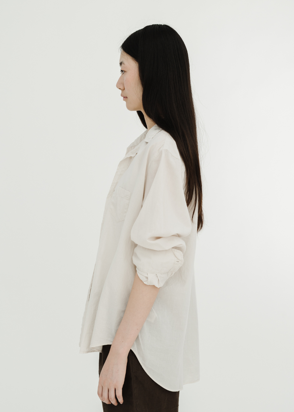 Frank & Eileen Relaxed Button Up Shirt in Sand | Shop Tula