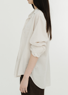 Frank & Eileen Relaxed Button Up Shirt in Sand | Shop Tula