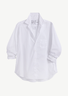 Frank & Eileen Relaxed Button Up Shirt in Sheer White Stripe | Shop Tula