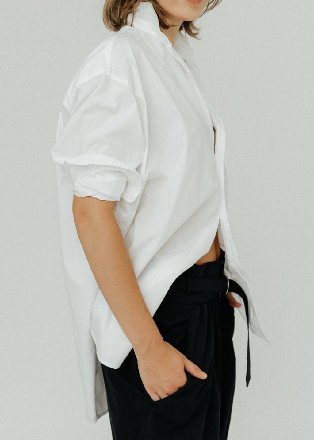Frank & Eileen 'Shirley' Oversized Button-Up in White | Shop Tula