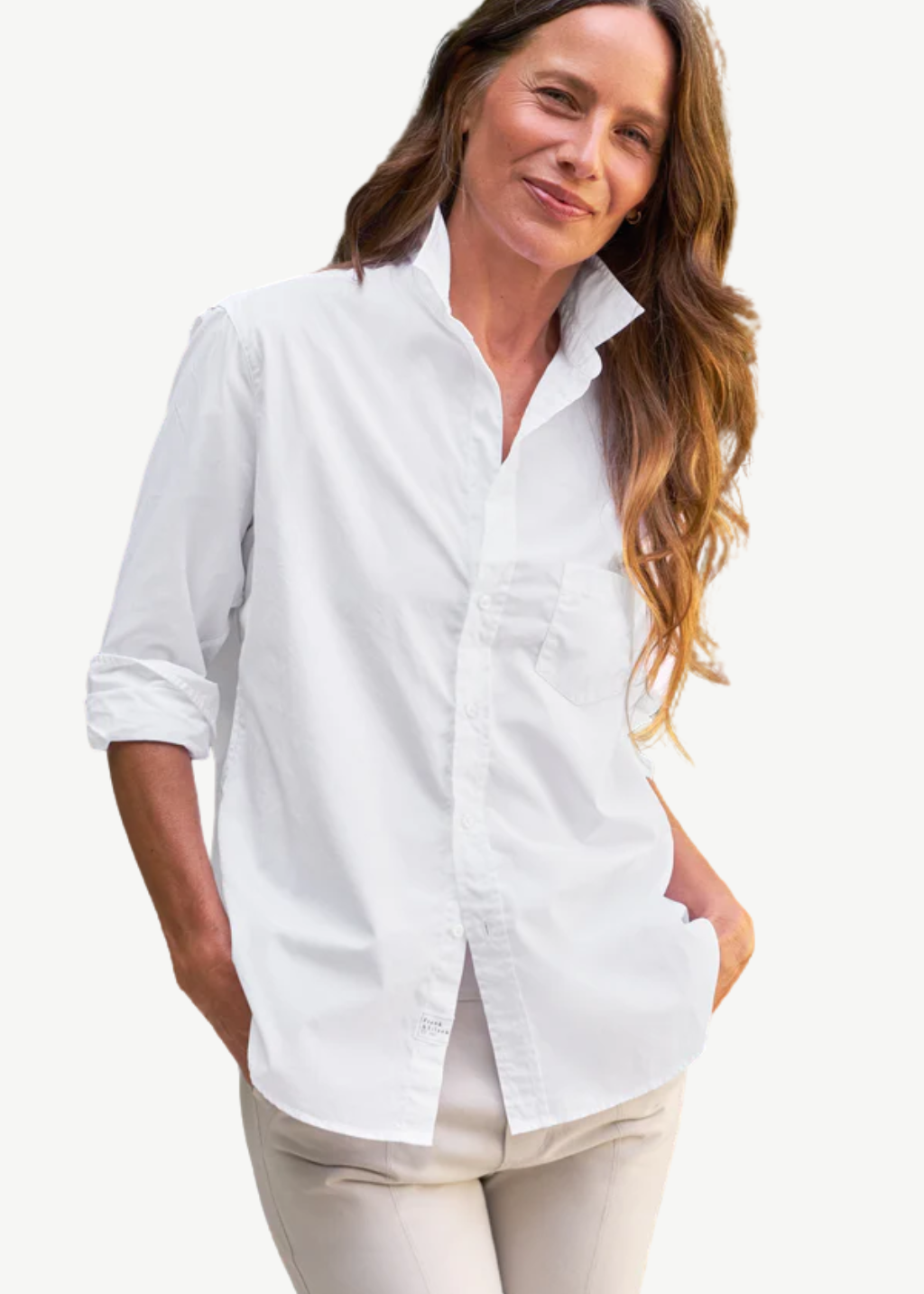 Frank & Eileen Superluxe 'Eileen' in White | Shop Tula