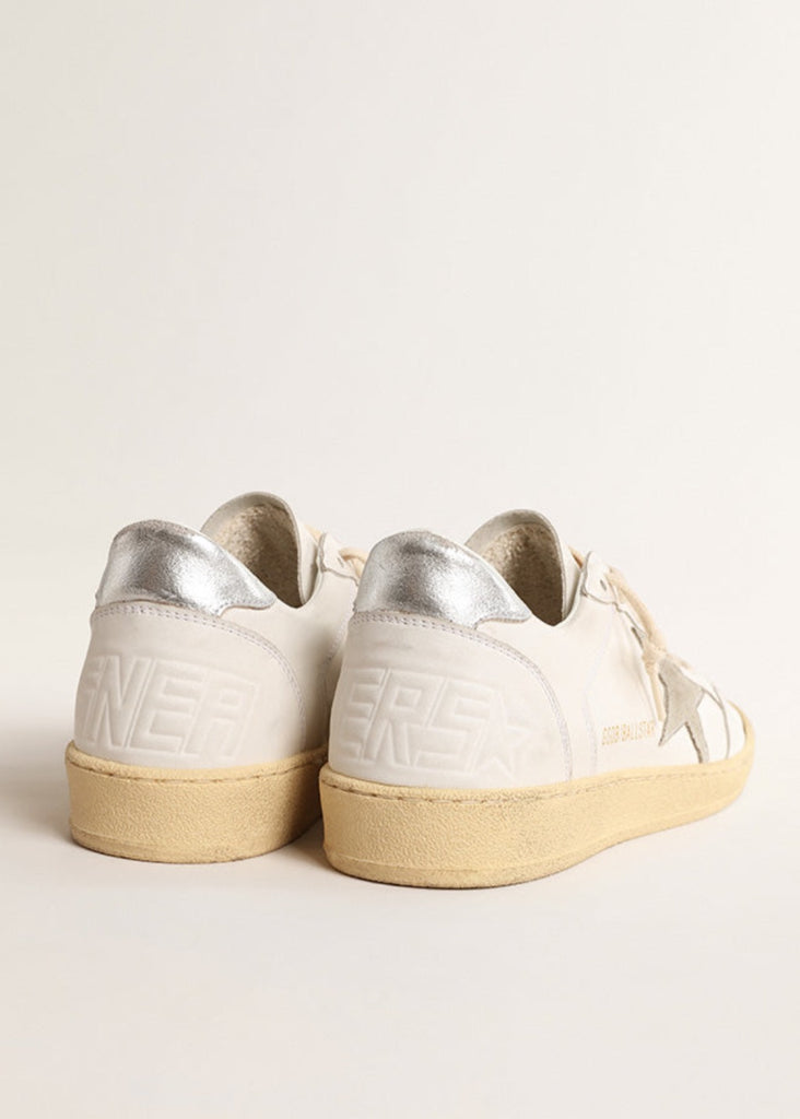 Golden Goose Deluxe Brand Ball Star Ice/White/Silver Sneaker | Tula's Online Boutique