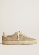 Golden Goose Soul-Star Suede Sneaker in Taupe | Tula's Online Boutique