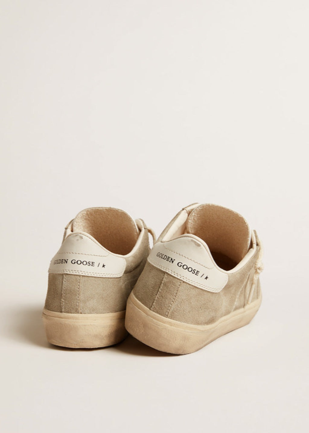 Golden Goose Soul-Star Suede Sneaker in Taupe | Tula's Online Boutique