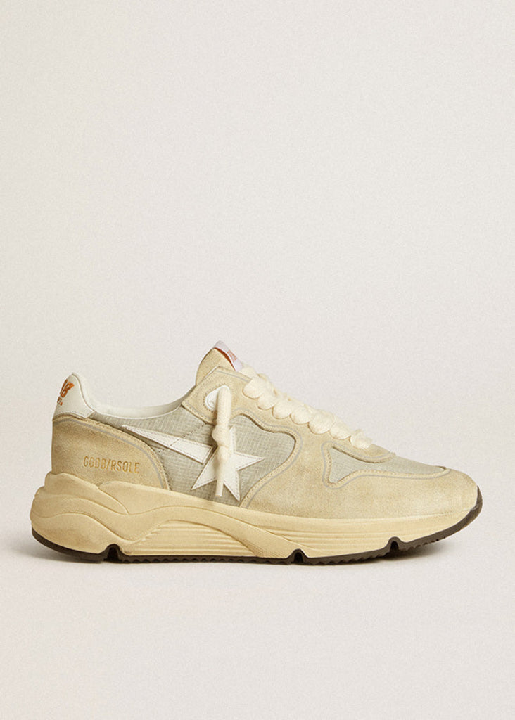 Golden Goose Running Sole Ice/Eggnog/White | Tula's Designer Boutique