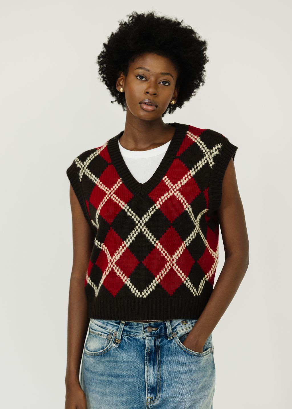 Guest In Residence Argyle Vest | Shop Tula