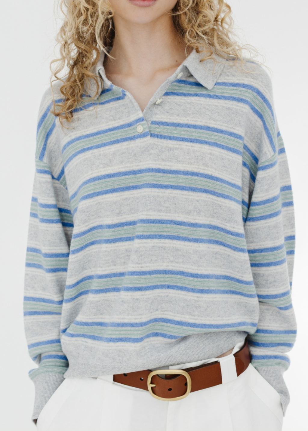 Guest In Residence Collegiate Stripe Polo | Shop Tula