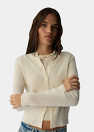 Guest In Residence Compass Jane Cardigan in Cream | Shop Tula