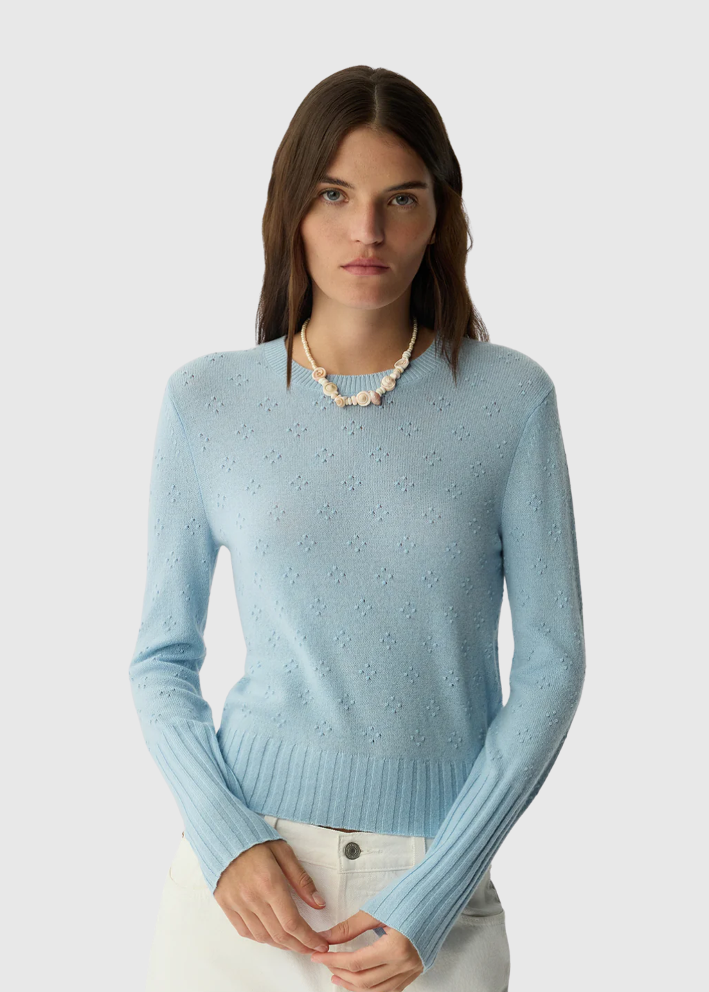 Guest In Residence Compass Shrunken Crew in Clear Sky | Shop Tula