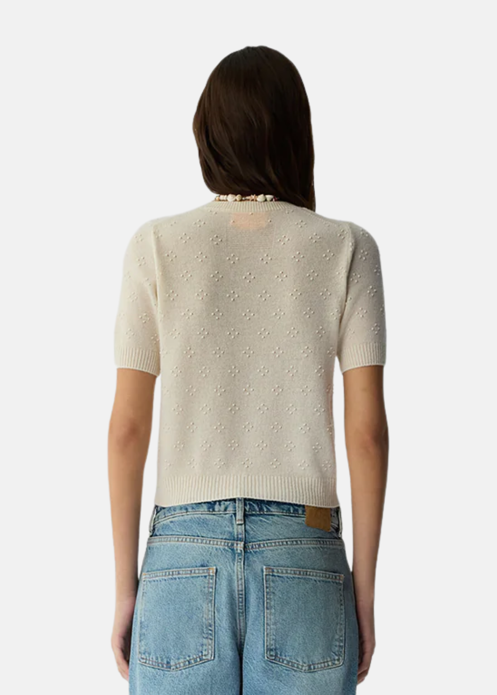 Guest In Residence Compass Sweater Tee in Cream | Shop Tula