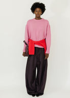 Guest In Residence Cozy Crew Sweater in Rose | Shop Tula