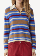 Guest In Residence Grizzly Rugby Sweater in Reservoir Combo | Shop Tula
