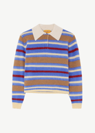 Guest In Residence Grizzly Rugby Sweater in Reservoir Combo | Shop Tula