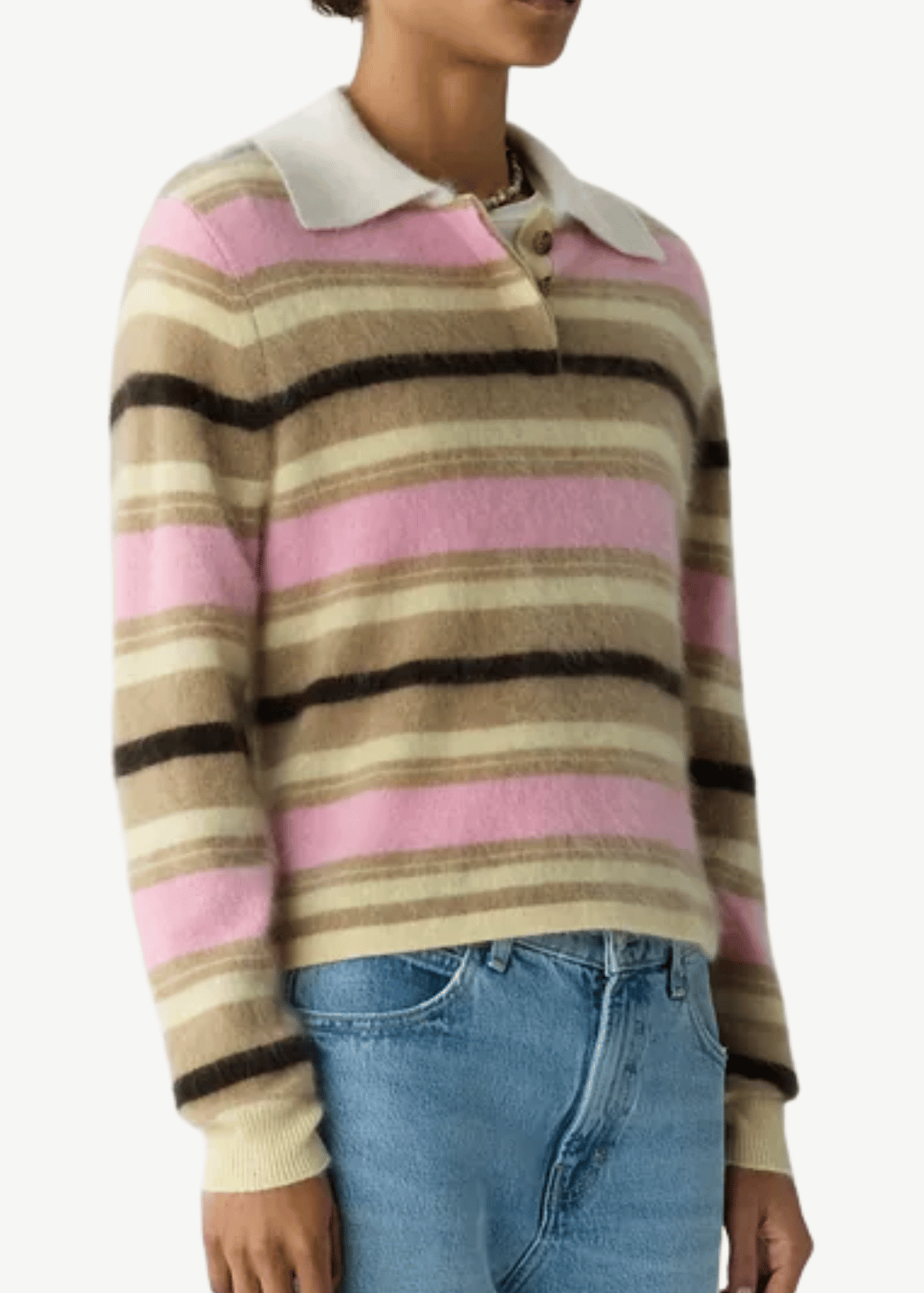 Guest In Residence Grizzly Rugby Sweater in Sprinkle Combo | Shop Tula
