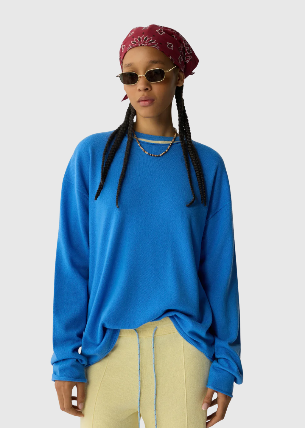 Guest In Residence Oversized Crew in Sail | Shop Tula