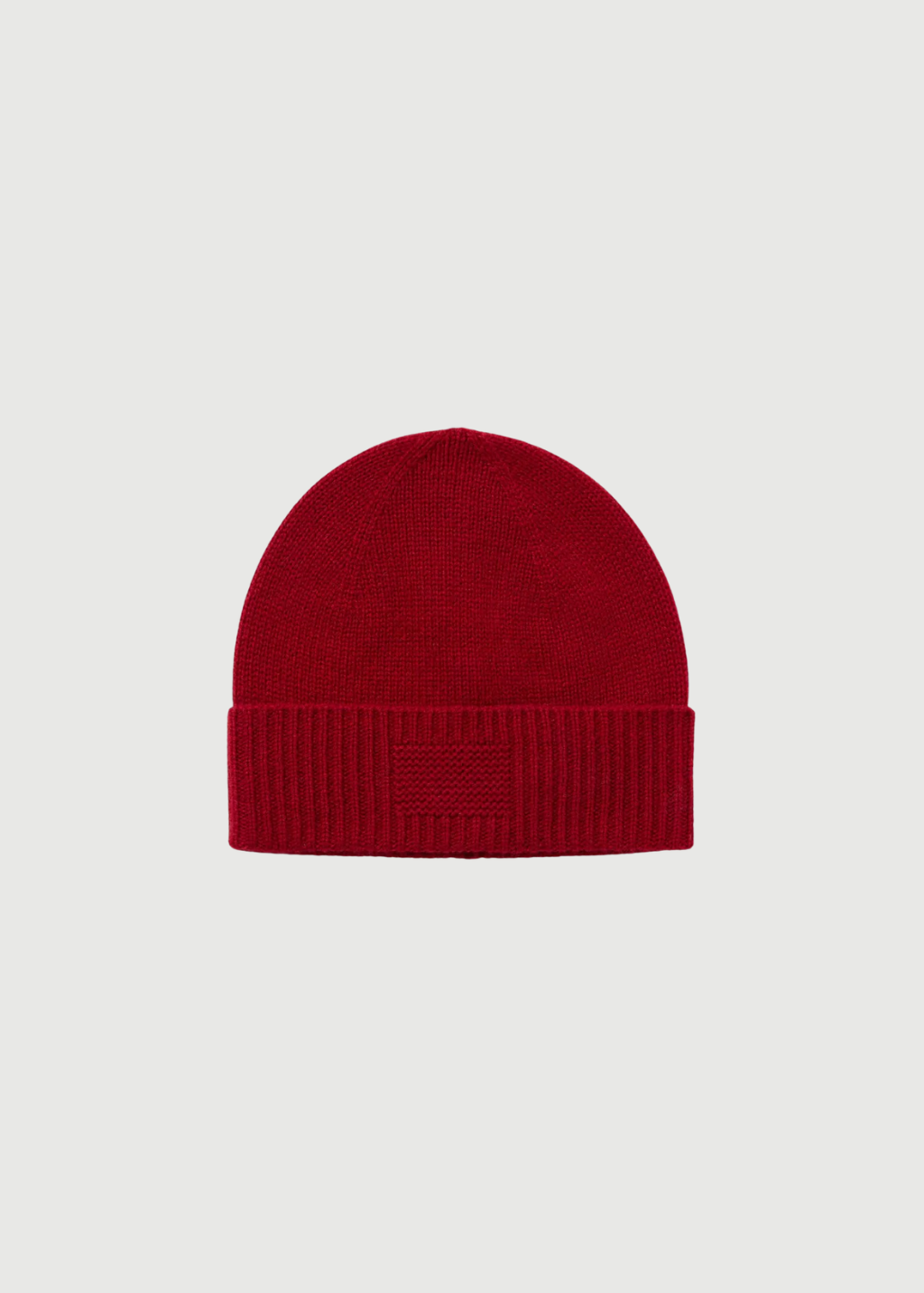 Guest In Residence Rib Cuff Cashmere Beanie in Ruby | Shop Tula