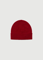 Guest In Residence Rib Cuff Cashmere Beanie in Ruby | Shop Tula
