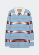 Guest In Residence Striped Rugby in Heather Blue Combo | Shop Tula