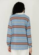 Guest In Residence Striped Rugby in Heather Blue Combo | Shop Tula