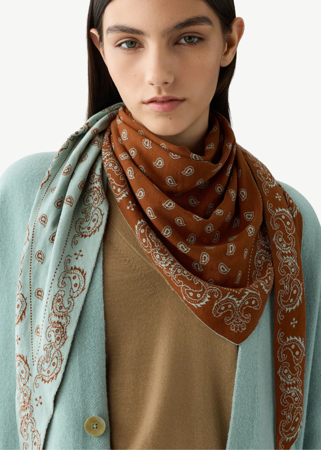 Guest In Residence The Wild Rag in Sage/Sienna | Shop Tula