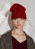 Guest in Residence Rib Cuff Beanie in Carmine | Shop Tula