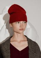 Guest in Residence Rib Cuff Beanie in Carmine | Shop Tula