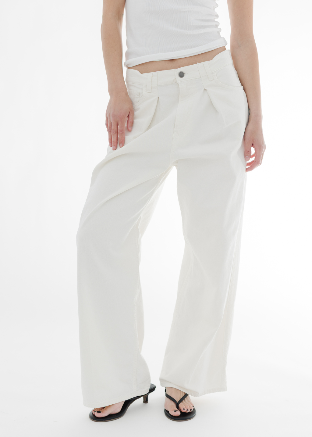 Haikure Candy Short Length Twill 45 in Off White | Shop Tula