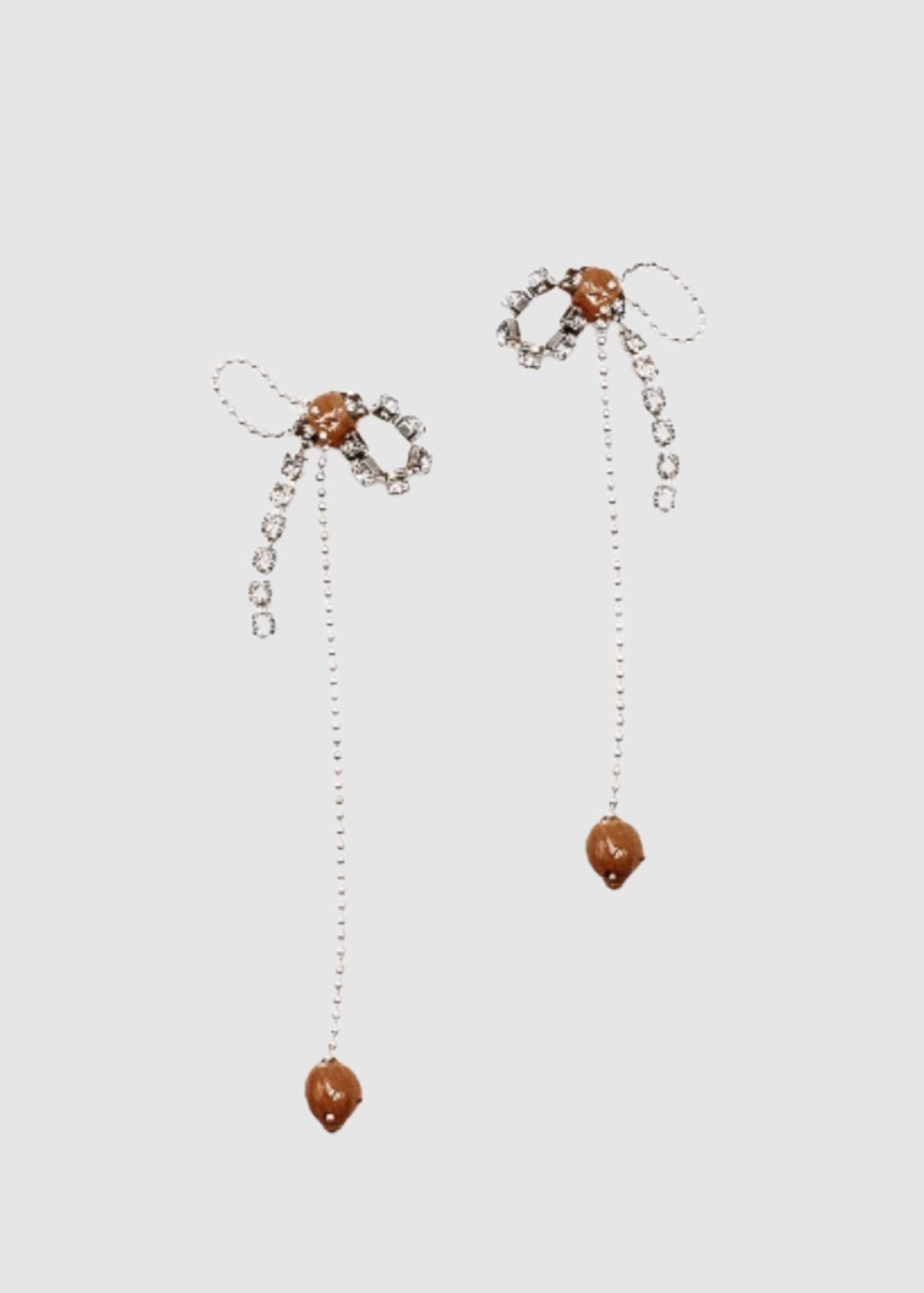 Hannayoo Works No. 1607 Metal Bead Bow Earring Set | Shop Tula