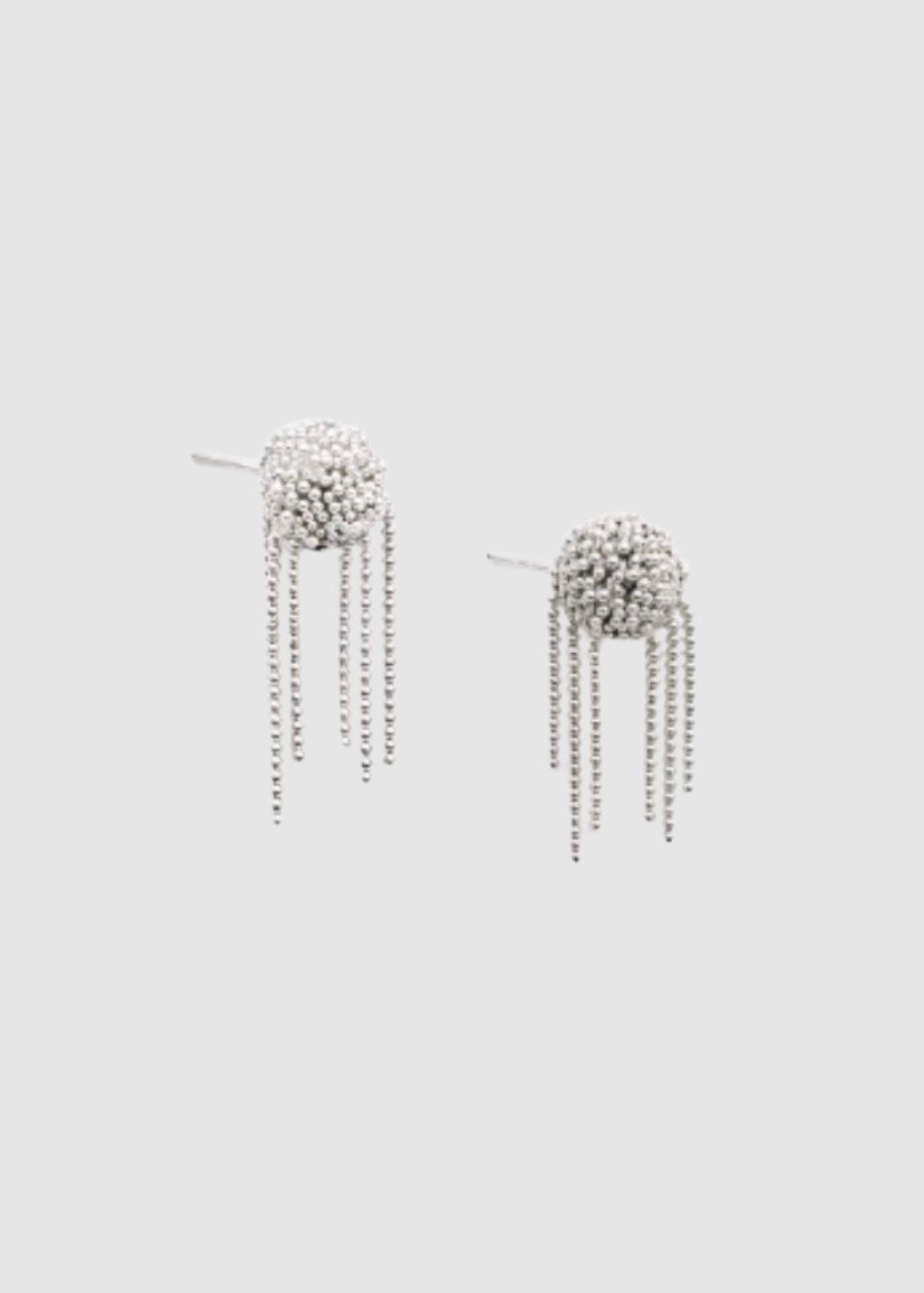 Hannayoo Works No. 1609 Dear Metal Beads Ball Tassel Earring Set | Shop Tula