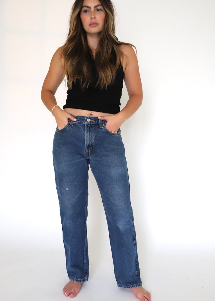 Vintage Levi's 505 Jeans Size 32 Dark Wash | Tula's Online Boutique