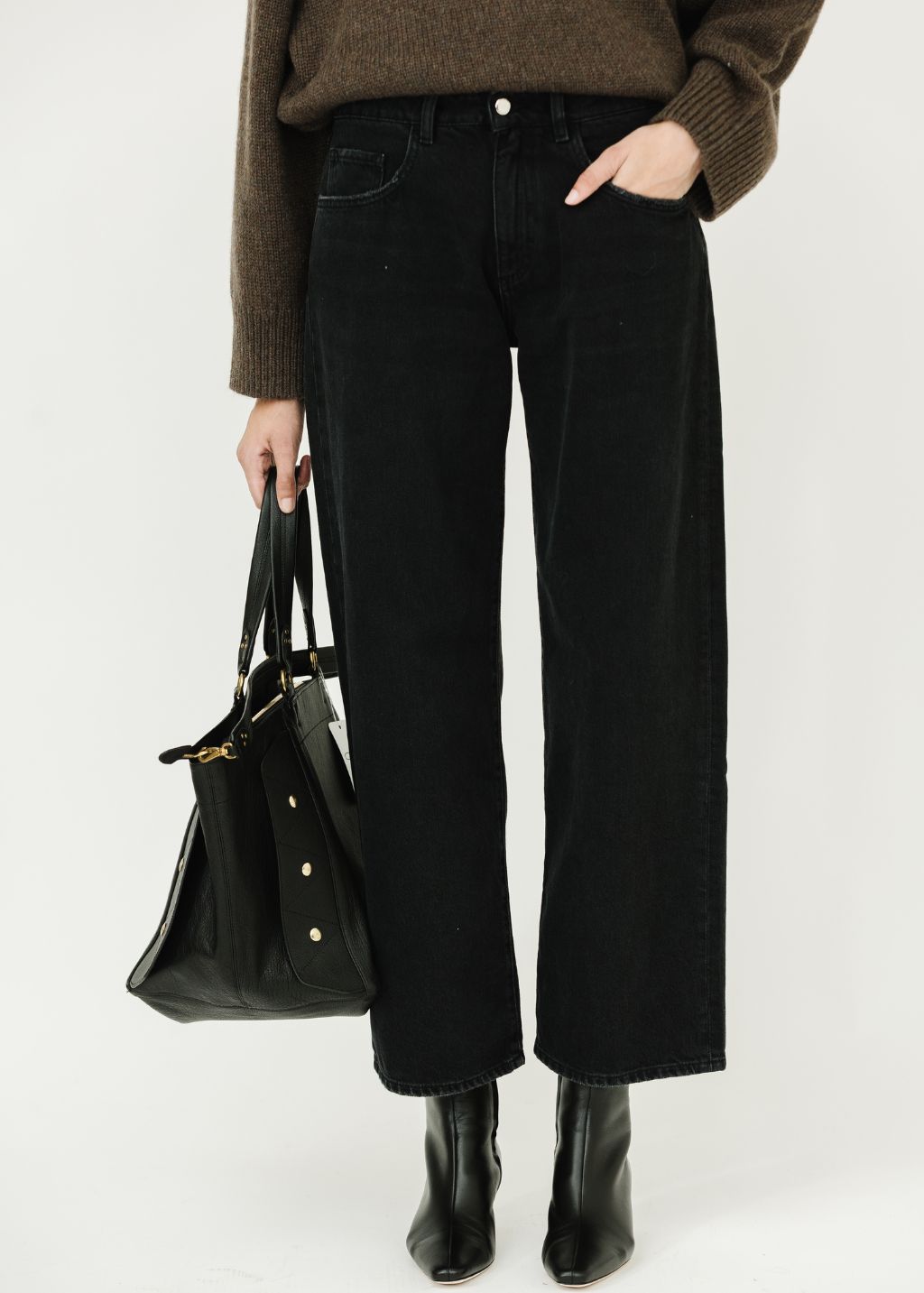 Icon Denim Bea Jean in Graphite Black | Shop Tula