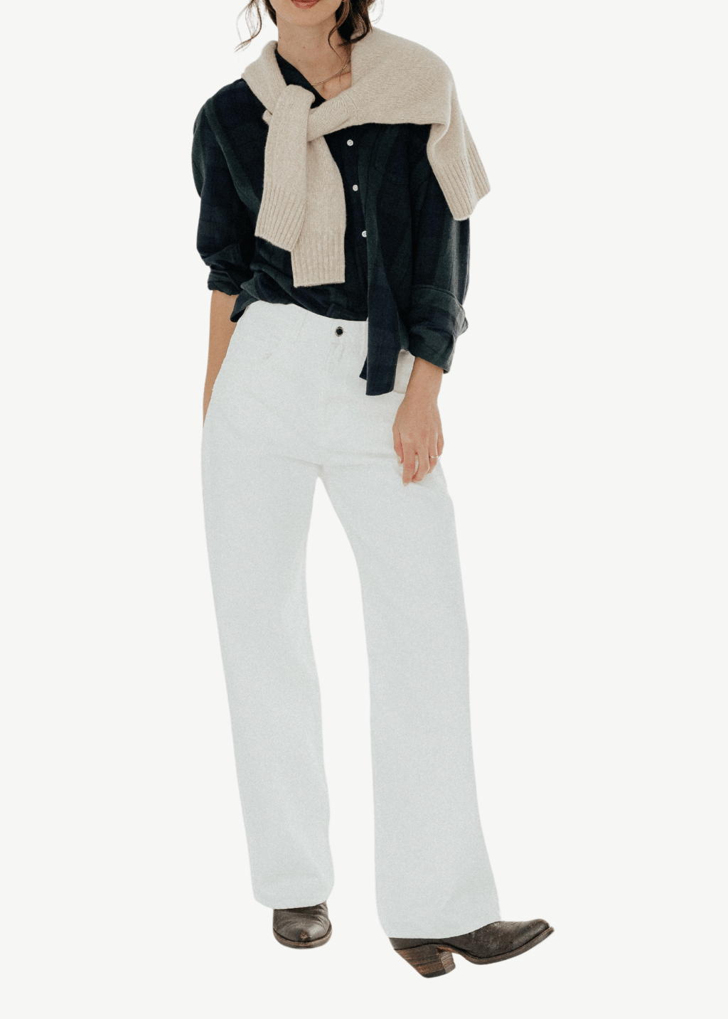 Icon Denim Poppy Jean in White | Shop Tula