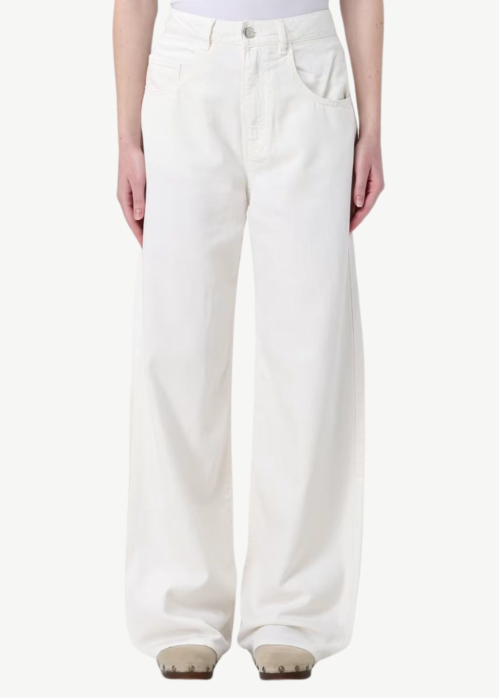 Icon Denim Poppy Jean in White | Shop Tula