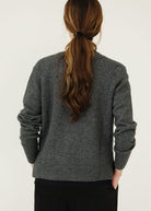 Isabel Marant Brat Sweater in Anthracite Back | Shop Tula