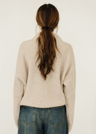 Isabel Marant BrookeMock Neck Sweater in Beige | Shop Tula