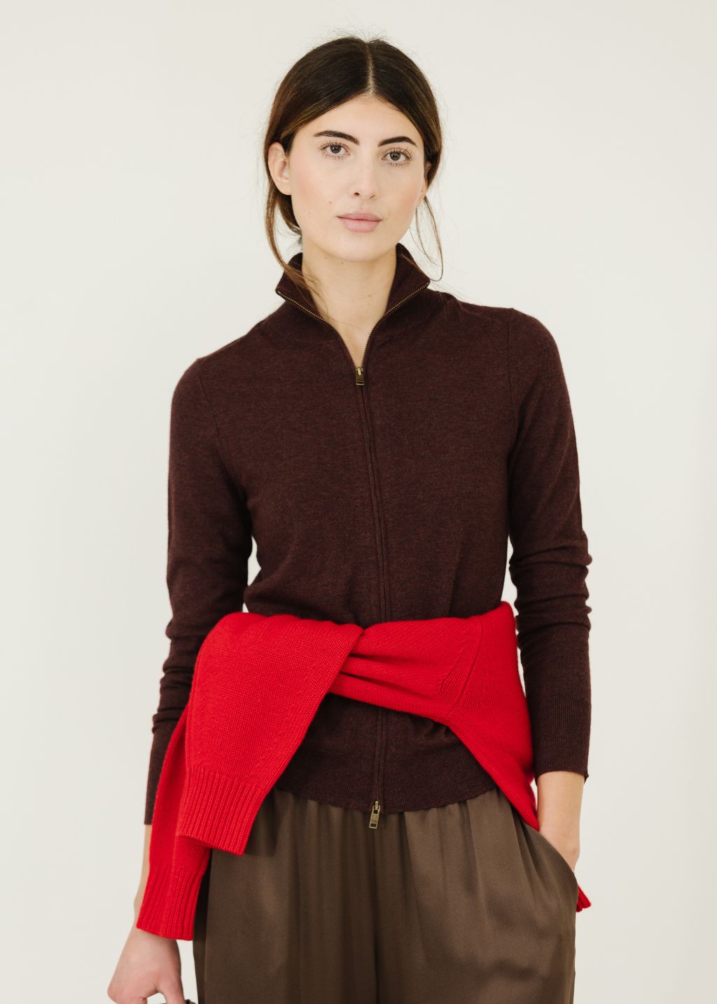 Isabel Marant Cecile Sweater in Burgundy | Shop Tula